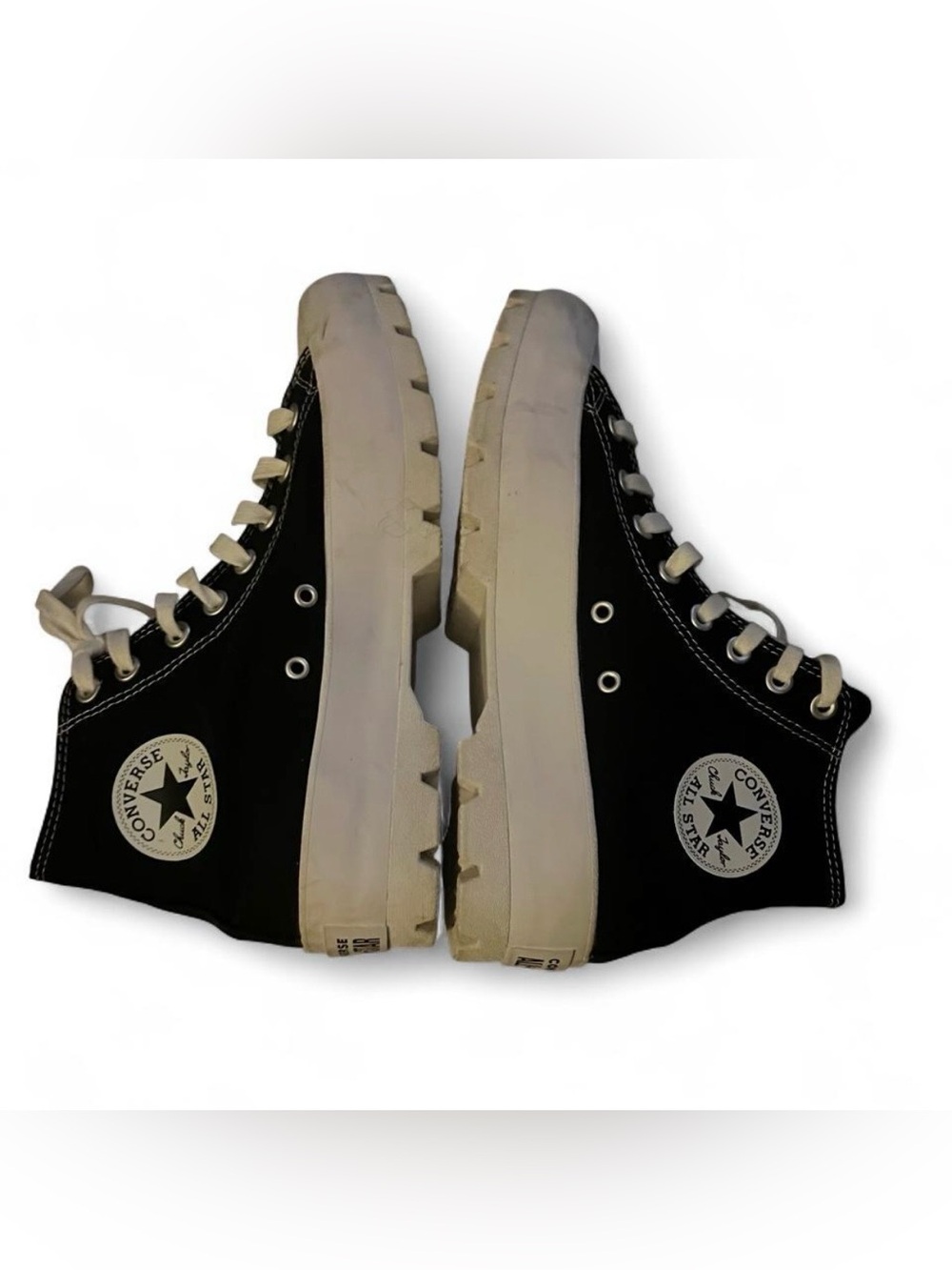 Womens sz 9.5 High Top Black Converse Chuck Taylor All Star Lugged Hi